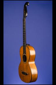 1850 Markneukirchen "Stauffer Style" Parlor Guitar 12 fret to body