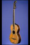 1850 Markneukirchen 'Stauffer-Style' Parlor Guitar -  12 fret to body with 'Rose